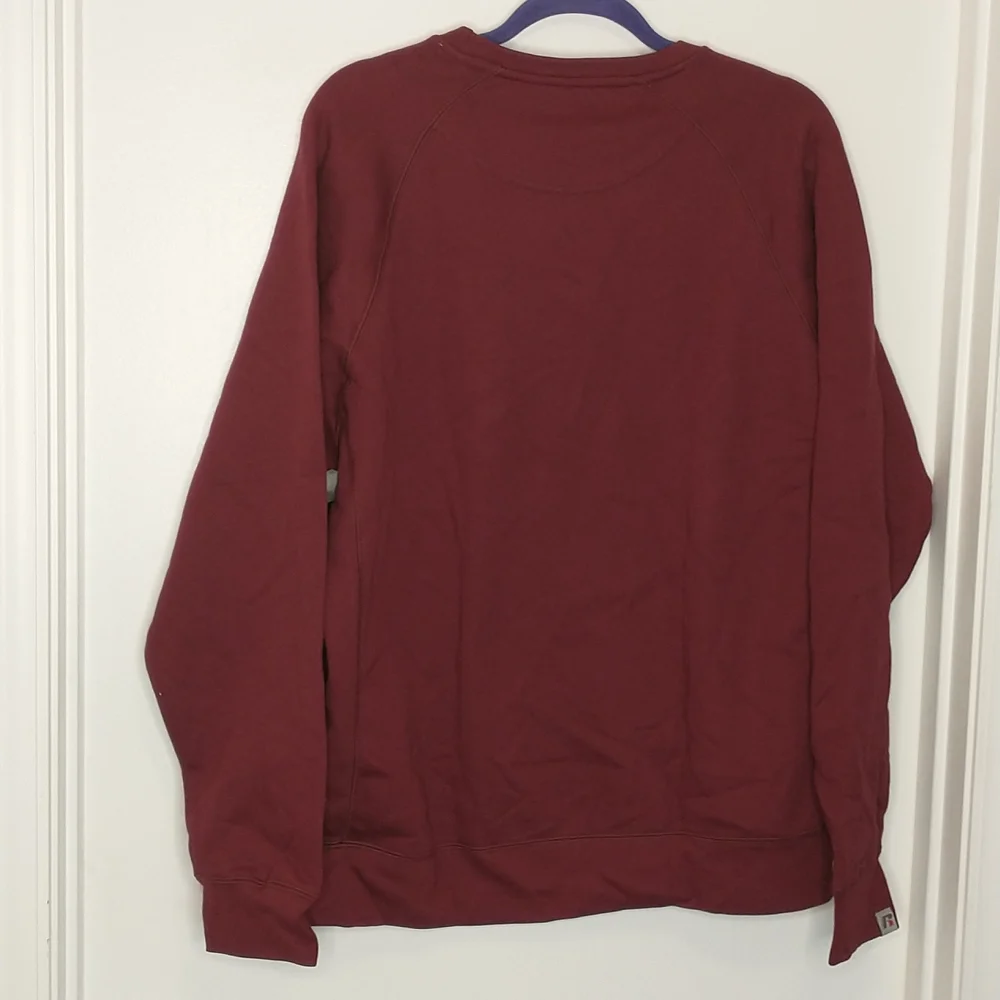 Russell red burgundy pullover sweatshirt - Picture 5 of 5